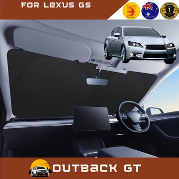 Front Windscreen Sun Shade for Lexus GS 2012 - 2020 10R, 11R, 12R - Standard 150 x 85 cm - Black