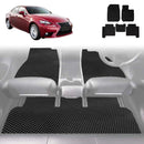 6D Diamond Car Floor Mats for Lexus IS 2013 - 2021 30R, 31R - Custom-Fit Carpet Liner-1