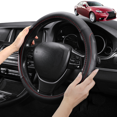 Steering Wheel Cover Pro Extra Layer for Lexus is 2013-2021 30R, 31R - Breathable & Anti-Slip - Circle 38 cm