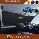 Front Windscreen Sun Shade for Lexus LC 2018 - Current - Standard 150 x 85 cm - Black-1