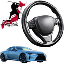 Black Samurai Segmented Steering Wheel Cover for Lexus LC 2018 - Current-1
