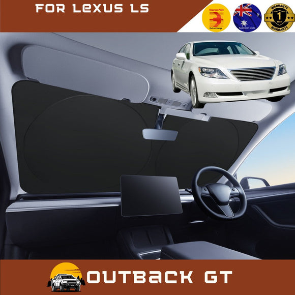 Front Windscreen Sun Shade for Lexus LS 2007 - 2017 (XF40) - Standard 150 x 85 cm - Black