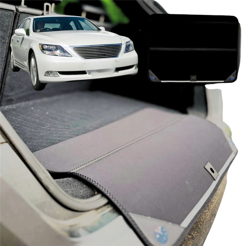 Rear Cargo Boot Bumper Protector for Lexus LS 2007 - 2017 (XF40) - Standard (72 x 55) - Black