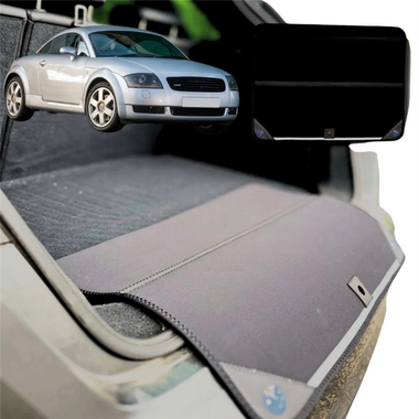 Rear Cargo Boot Bumper Protector for Audi TT TTS TTRS 1998 - 2006 (MK1) - Standard (72 x 55) - Black
