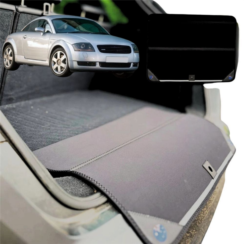 Rear Cargo Boot Bumper Protector for Audi TT TTS TTRS 1998 - 2006 (MK1) - Standard (72 x 55) - Black
