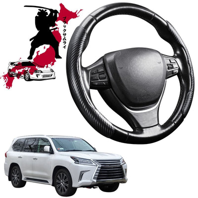 Black Samurai Segmented Steering Wheel Cover for Lexus LX 2008 - 2020 (J200)