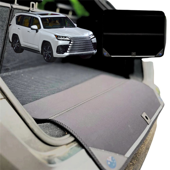 Rear Cargo Boot Bumper Protector for Lexus LX 2021 - Current (J300) - XL (98 x 55) - Black