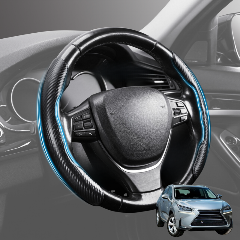 Segmented Steering Wheel Cover for Lexus NX 2014 - 2021 (10R, 15R) - Universal Size