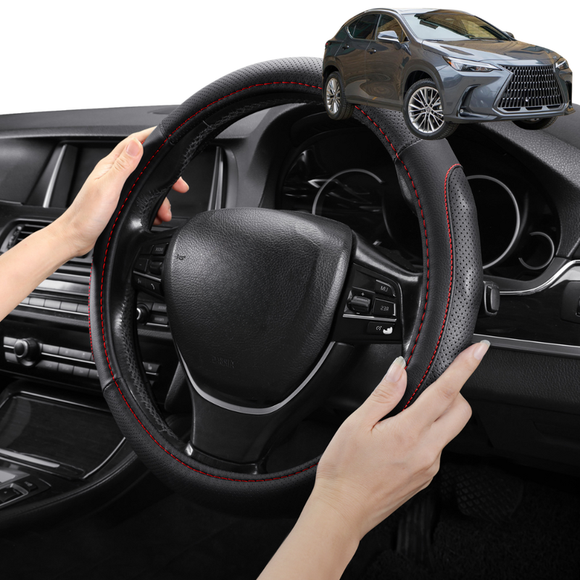 Steering Wheel Cover Pro Extra Layer for Lexus NX 2022 - Current - Breathable & Anti-Slip - Circle 38 cm