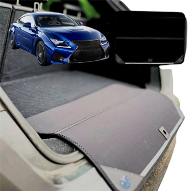 Rear Cargo Boot Bumper Protector for Lexus RC 2014 - 2021 (10R) - Standard (72 x 55) - Black