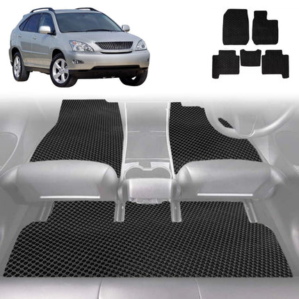 6D Diamond Car Floor Mats for Lexus RX 2003 - 2009 (GSU35) - Custom-Fit Carpet Liner