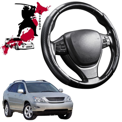 Black Samurai Segmented Steering Wheel Cover for Lexus RX 2003 - 2009 (GSU35)