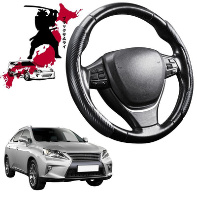Black Samurai Segmented Steering Wheel Cover for Lexus RX 2009 - 2015 10R, 15R