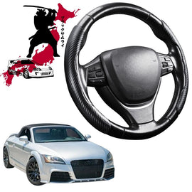 Black Samurai Segmented Steering Wheel Cover for Audi TT TTS TTRS 2006 - 2014 (8J)