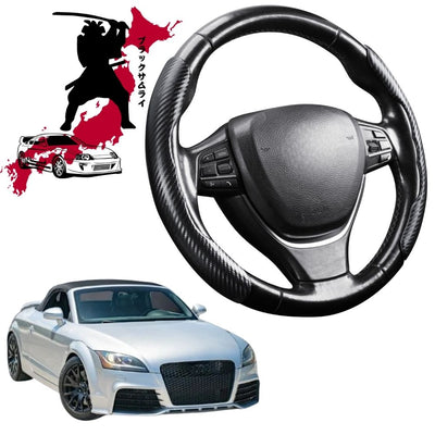 Black Samurai Segmented Steering Wheel Cover for Audi TT TTS TTRS 2006 - 2014 (8J)