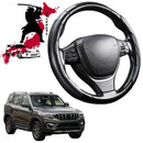 Black Samurai Segmented Steering Wheel Cover for Mahindra Scorpio 2022 - Current (Z101)-1