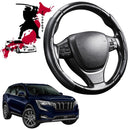 Black Samurai Segmented Steering Wheel Cover for Mahindra XUV700 2021 - Current-1