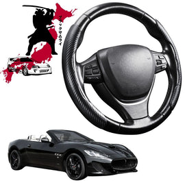 Black Samurai Segmented Steering Wheel Cover for Maserati GranCabrio 2010 - 2019
