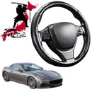 Black Samurai Segmented Steering Wheel Cover for Maserati GranTurismo 2007 - 2019-1