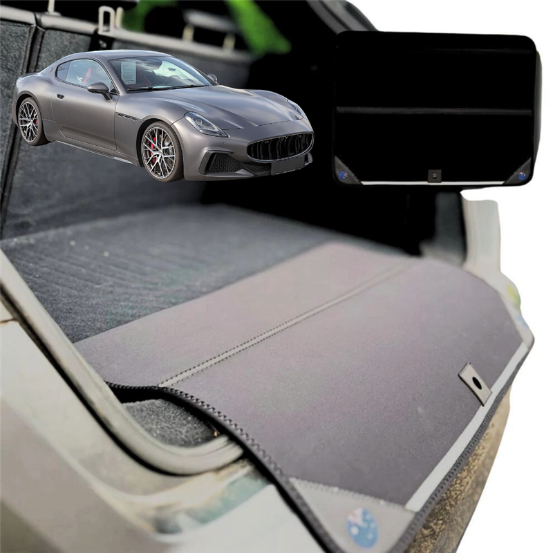 Rear Cargo Boot Bumper Protector for Maserati GranTurismo 2007 - 2019 - Standard (72 x 55) - Black