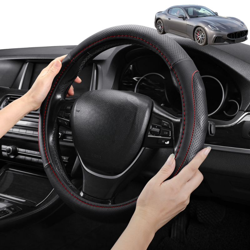 Steering Wheel Cover Pro Extra Layer for Maserati GranTurismo 2007 - 2019 - Breathable & Anti-Slip