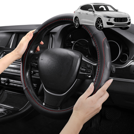 Steering Wheel Cover Pro Extra Layer for Maserati Levante 2017 - Current - Breathable & Anti-Slip - Circle 38 cm