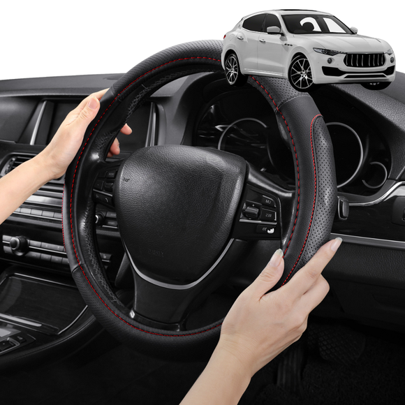 Steering Wheel Cover Pro Extra Layer for Maserati Levante 2017 - Current - Breathable & Anti-Slip - Circle 38 cm