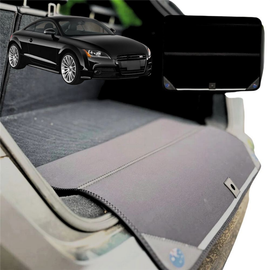 Rear Cargo Boot Bumper Protector for Audi TT TTS TTRS 2014 - Current (Coupe) - Standard (72 x 55) - Black