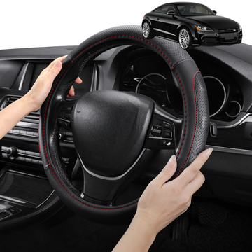 Steering Wheel Cover Pro Extra Layer for Audi TT TTS TTRS 2014 - Current (Coupe) - Breathable & Anti-Slip - Circle 38 cm