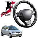 Black Samurai Segmented Steering Wheel Cover for Mazda 2 2002 - 2007-1