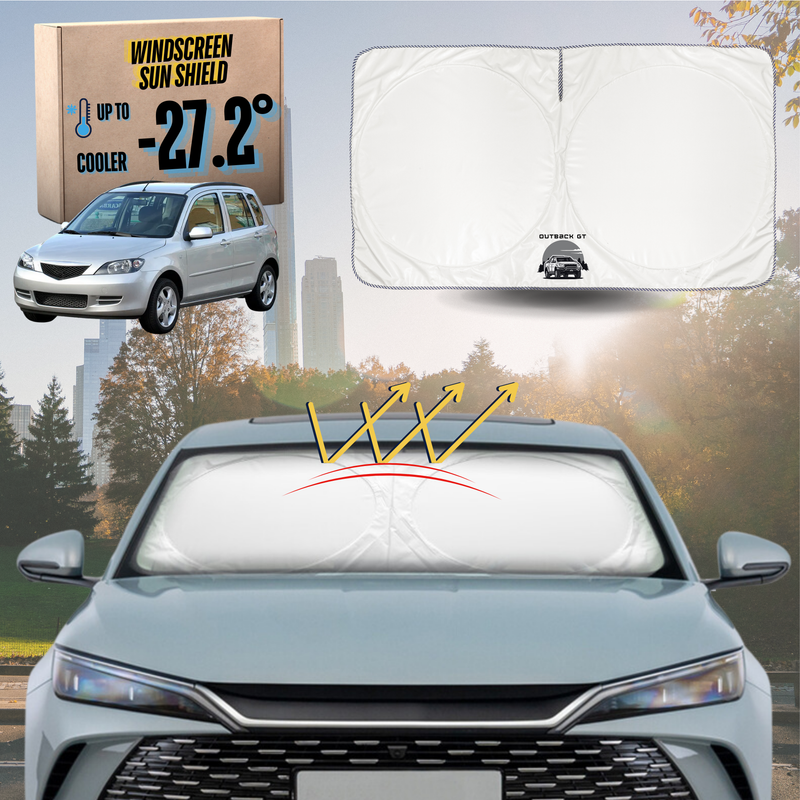 Front Windscreen Sun Shade for Mazda 2 2002 - 2007 - Standard 150 x 85 cm