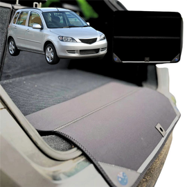 Rear Cargo Boot Bumper Protector for Mazda 2 2002 - 2007 - Standard (72 x 55) - Black