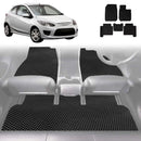6D Diamond Car Floor Mats for Mazda 2 2007 - 2014 DE - Custom-Fit Carpet Liner-1