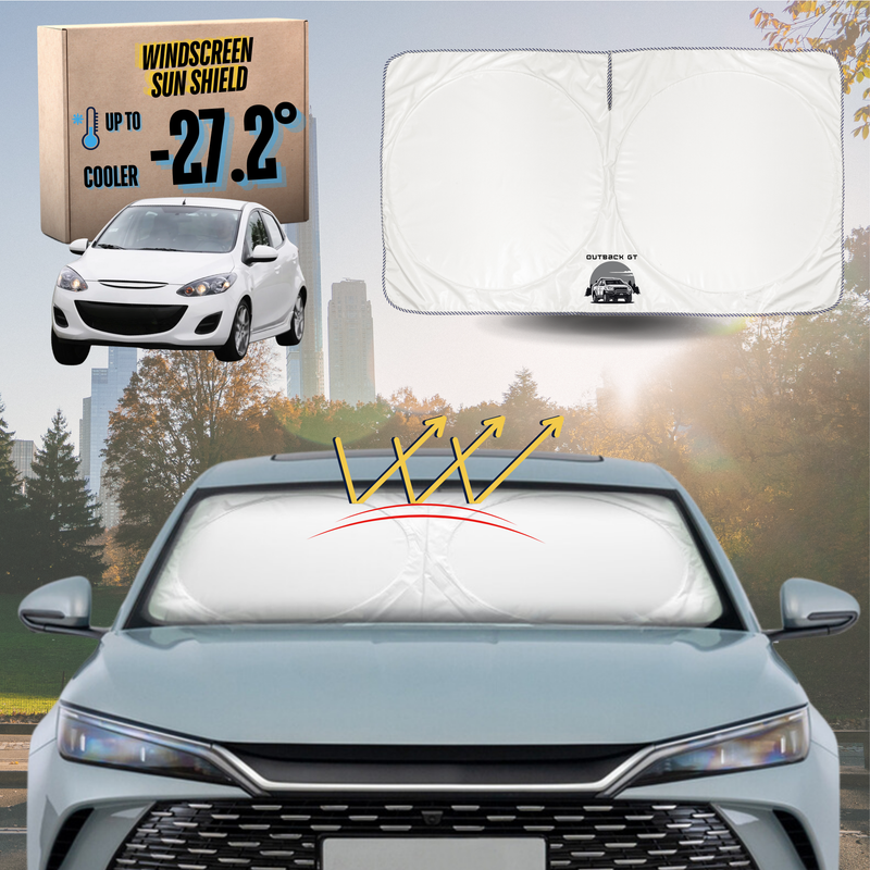 Front Windscreen Sun Shade for Mazda 2 2007 - 2014 DE - Standard 150 x 85 cm