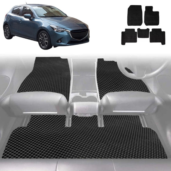 6D Diamond Car Floor Mats for Mazda 2 2014 - Current DL, DJ - Custom-Fit Carpet Liner