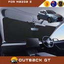 Front Windscreen Sun Shade for Mazda 2 2014 - Current DL, DJ - Standard 150 x 85 cm - Black-1