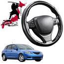 Black Samurai Segmented Steering Wheel Cover for Mazda 3 2004 - 2009 BK-1