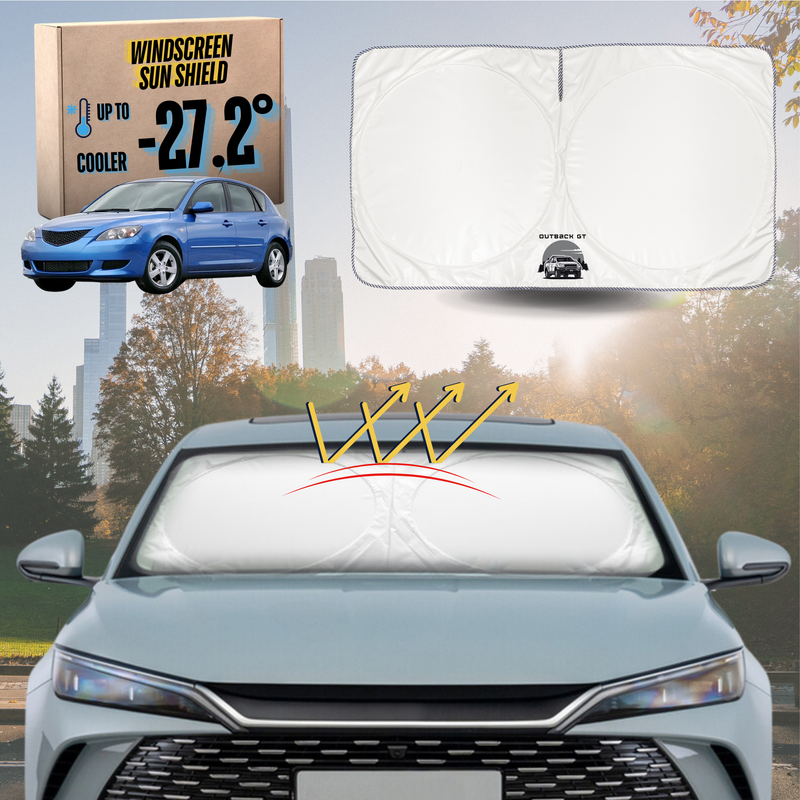 Front Windscreen Sun Shade for Mazda 3 2004 - 2009 BK - Standard 150 x 85 cm