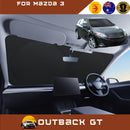 Front Windscreen Sun Shade for Mazda 3 2009 - 2013 (BL) - Standard 150 x 85 cm - Black-1