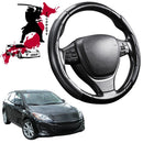 Black Samurai Segmented Steering Wheel Cover for Mazda 3 2009 - 2013 (BL)-1