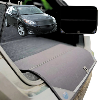 Rear Cargo Boot Bumper Protector for Mazda 3 2009 - 2013 (BL) - Standard (72 x 55) - Black
