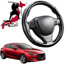 Black Samurai Segmented Steering Wheel Cover for Mazda 3 2014 - 2018 (BM BN)-1