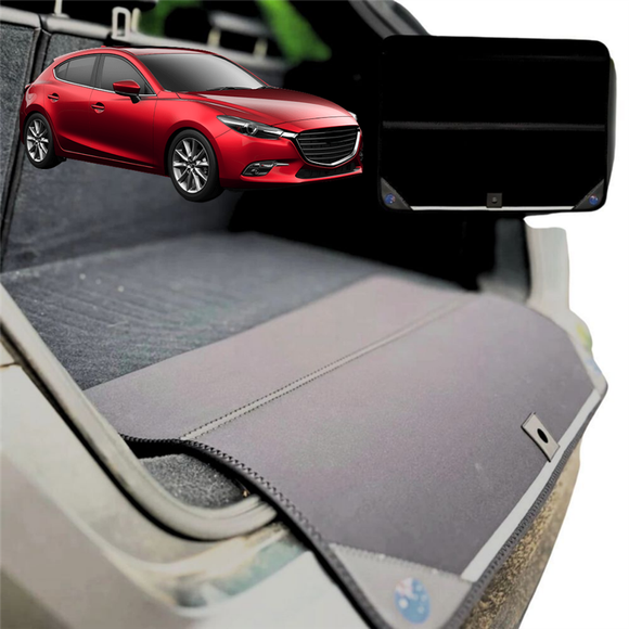 Rear Cargo Boot Bumper Protector for Mazda 3 2014 - 2018 (BM BN) - Standard (72 x 55) - Black