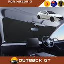 Front Windscreen Sun Shade for Mazda 3 2019 - Current (BP) - Standard 150 x 85 cm - Black-1
