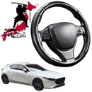 Black Samurai Segmented Steering Wheel Cover for Mazda 3 2019 - Current (BP)-1