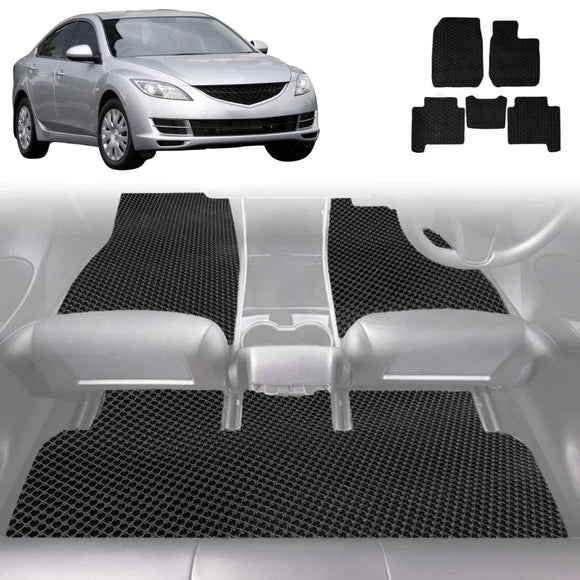 6D Diamond Car Floor Mats for Mazda 6 2008 - 2012 (GH) - Custom-Fit Carpet Liner