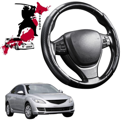 Black Samurai Segmented Steering Wheel Cover for Mazda 6 2008 - 2012 (GH)