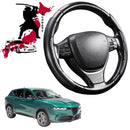 Black Samurai Segmented Steering Wheel Cover for Alfa Romeo Tonale 2023 - Current (965)-1
