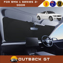 Front Windscreen Sun Shade for BMW 1 Series 3-Door 2004 - 2013 (E82 E88 E81 Coupe/Convertible) - Standard 150 x 85 cm - Black-1