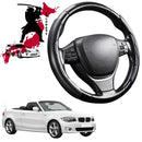 Black Samurai Segmented Steering Wheel Cover for BMW 1 Series 3-Door 2004 - 2013 (E82 E88 E81 Coupe/Convertible)-1
